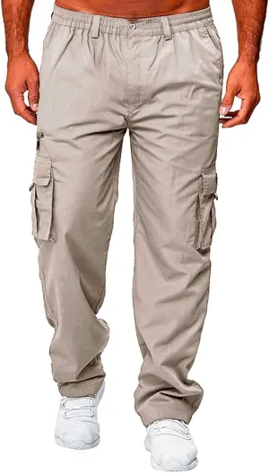 Big and Tall Cargo Pants for Men Sweatpants for Men Pants Cotton Sweatpants Fashion Joggers Sports Long Pants Trousers