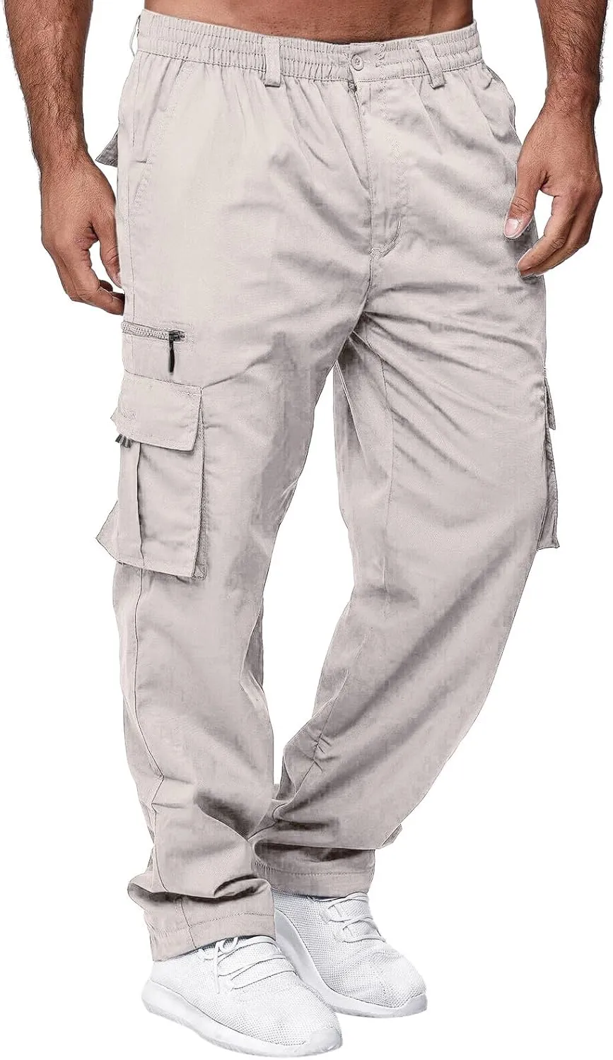 Big and Tall Cargo Pants for Men Sweatpants for Men Pants Cotton Sweatpants Fashion Joggers Sports Long Pants Trousers