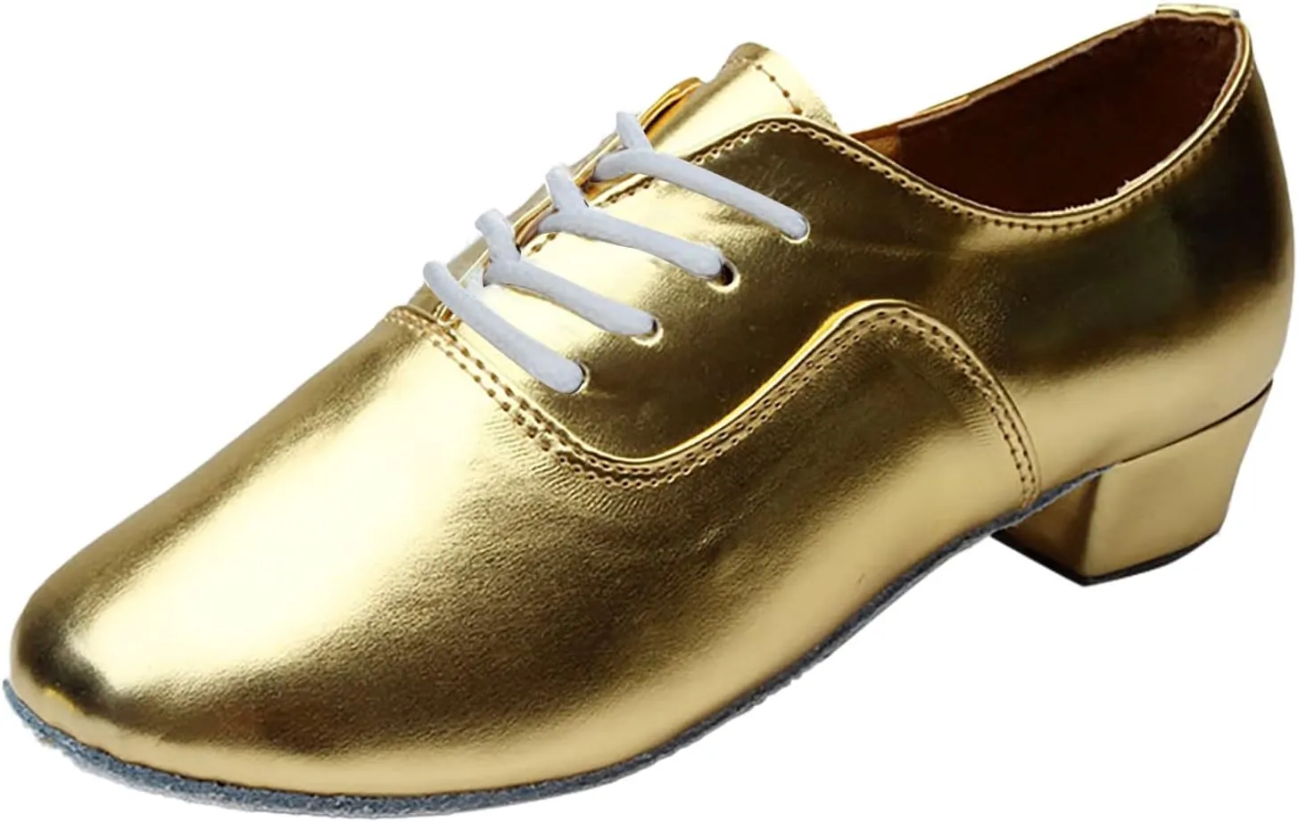 Black Casual Dress Shoes for Men Men's Solid Color Lace Up Modern Dance Shoes Dance Hall Latin Dance Shoes Mens Black Loafer Dress Shoes