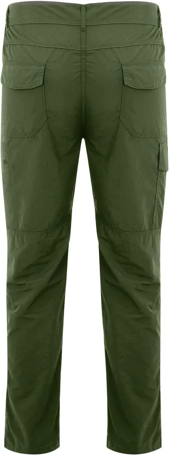 Cargo Pants Men Lightweight Wild Outdoor Hiking Pants Waterproof Ripstop Tactical Camo Work Pants Multi Pockets