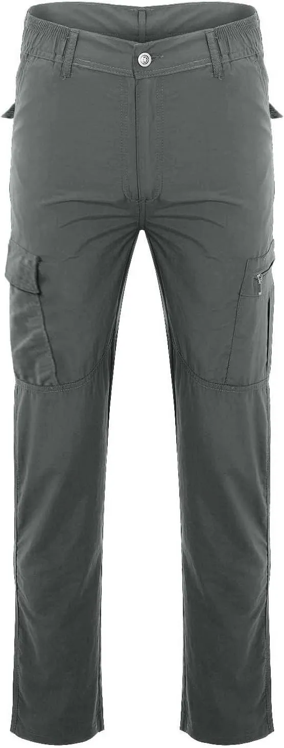 Cargo Pants Men Lightweight Wild Outdoor Hiking Pants Waterproof Ripstop Tactical Camo Work Pants Multi Pockets