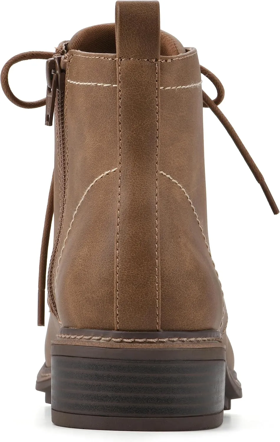 CLIFFS BY WHITE MOUNTAIN Women's Shoes Eligible Stacked Heel Lace-Up Ankle Bootie
