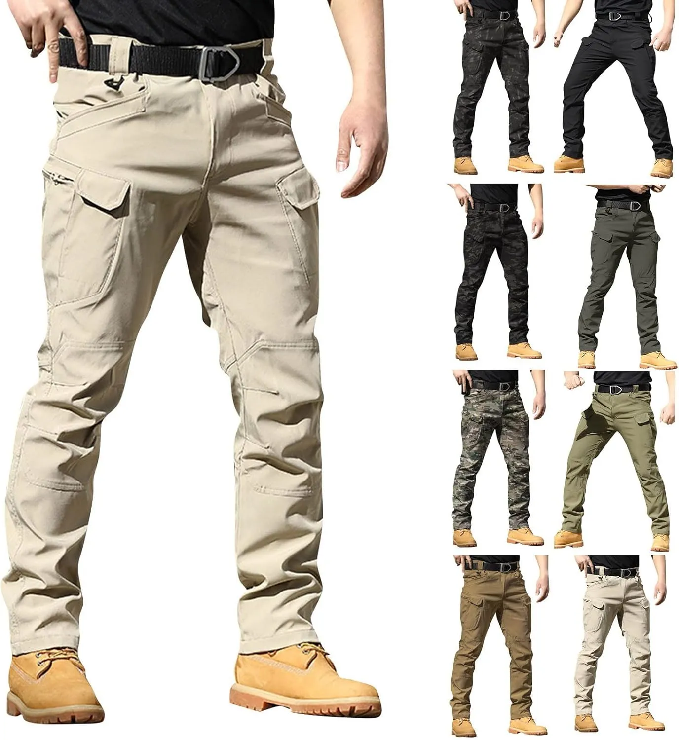 Climbing Work Pants Camouflage Resistant Ripstop Hiking Pants Travel Fishing Ripstop Camping Cargo Pants