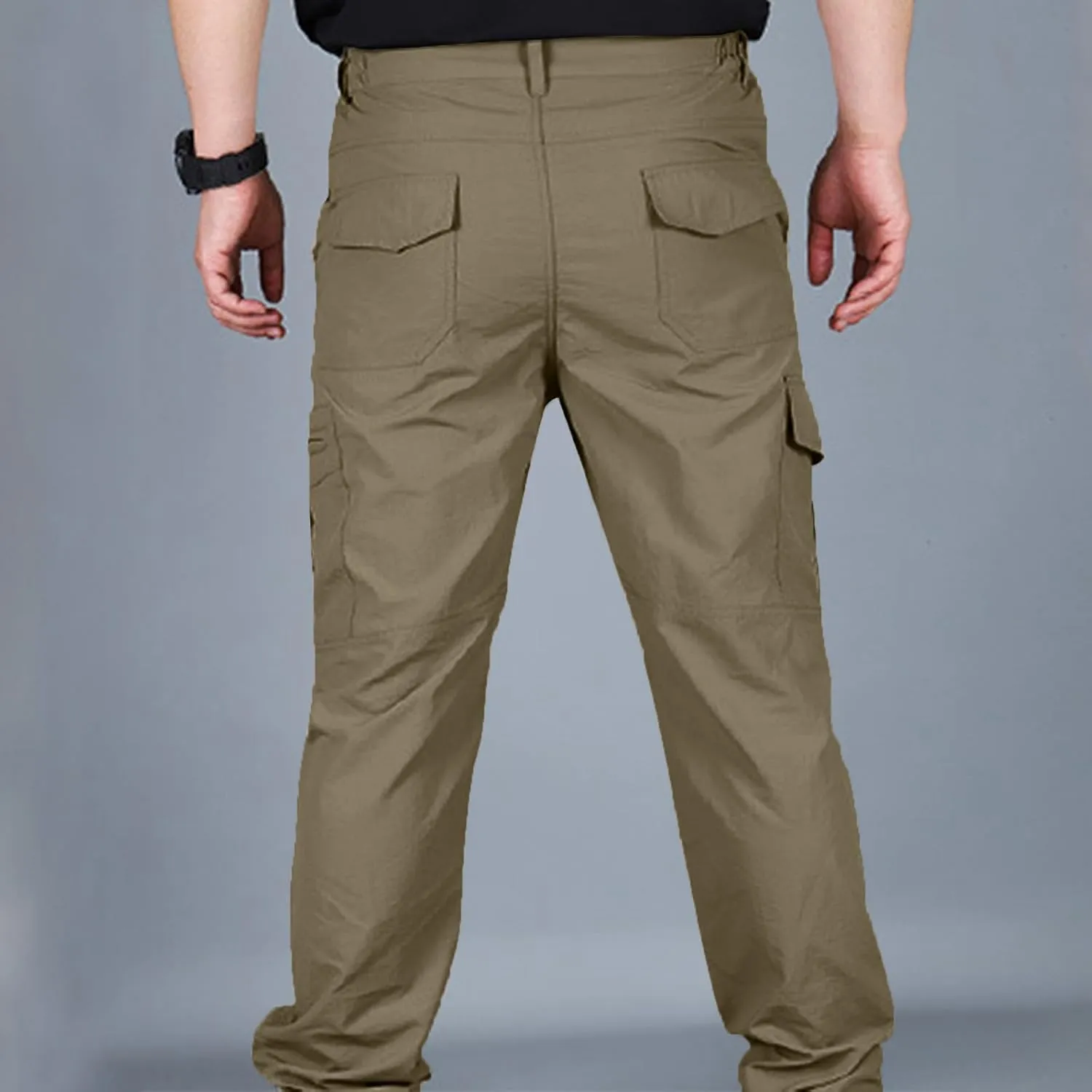 Dgoopd Cargo Pants for Men Lightweight Stretch Hiking Pants Military Cargo Work Pants Ripstop Tactical Waterproof Pants 2025