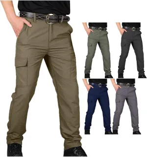 Dgoopd Cargo Pants for Men Lightweight Stretch Hiking Pants Military Cargo Work Pants Ripstop Tactical Waterproof Pants 2025