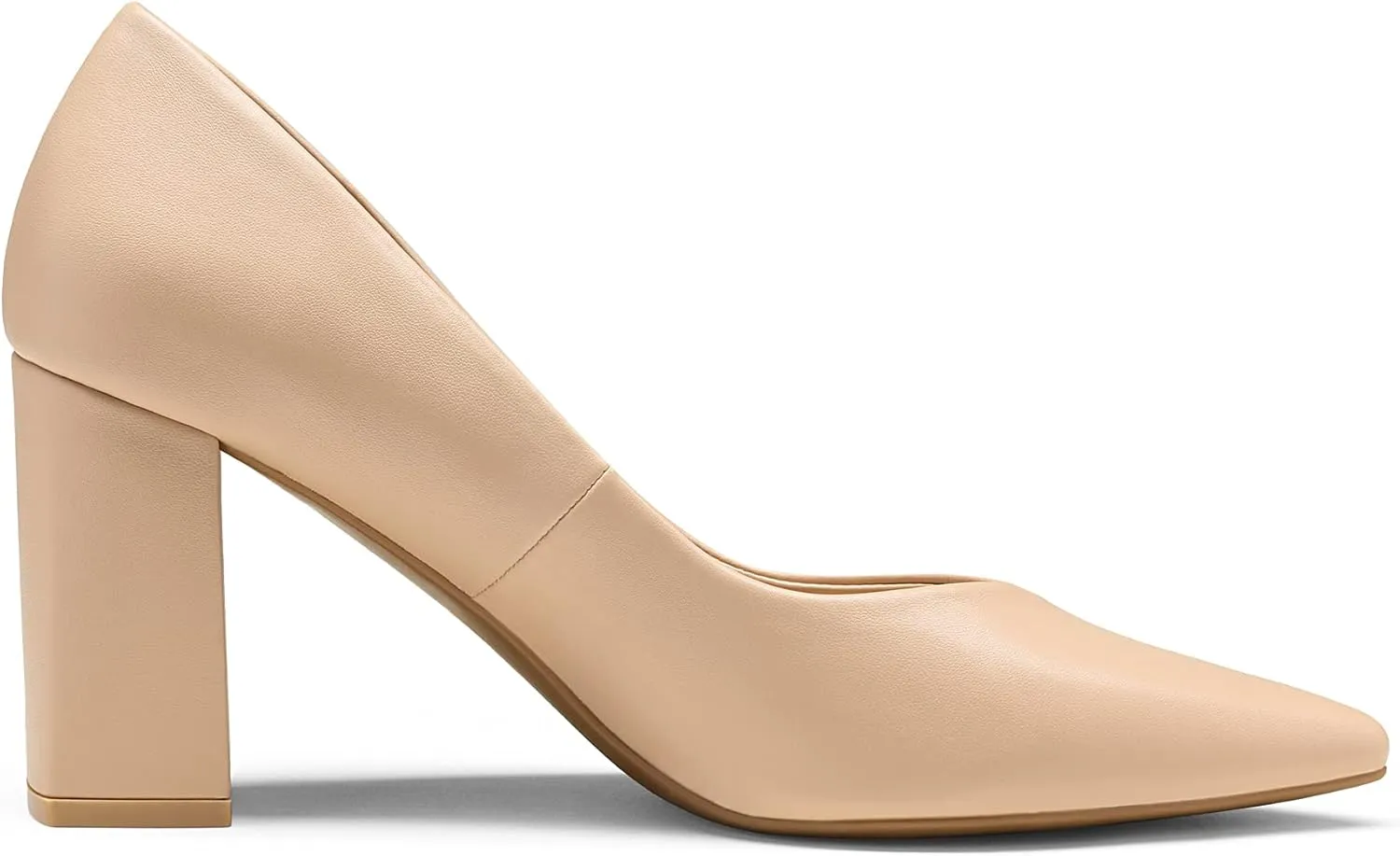 DREAM PAIRS Women’s High Chunky Closed Toe Block Heels Pointed Toe Wedding Party Elegant Slip On Pumps Shoes