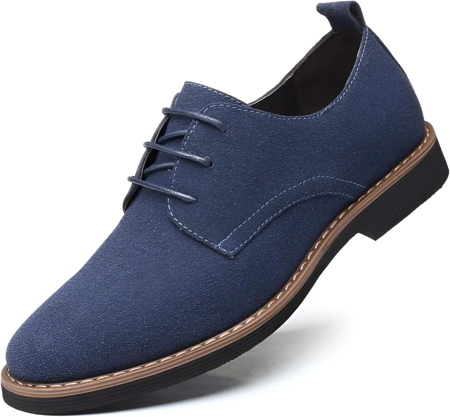 Ellniges]【Contemporary Men's Suede Loafers Lightweight Non-Slip Sole & Soft Interior Lining, Perfect for Traveling Professionals & Style-Conscious Gentlemen (Extended Sizes 9-15)