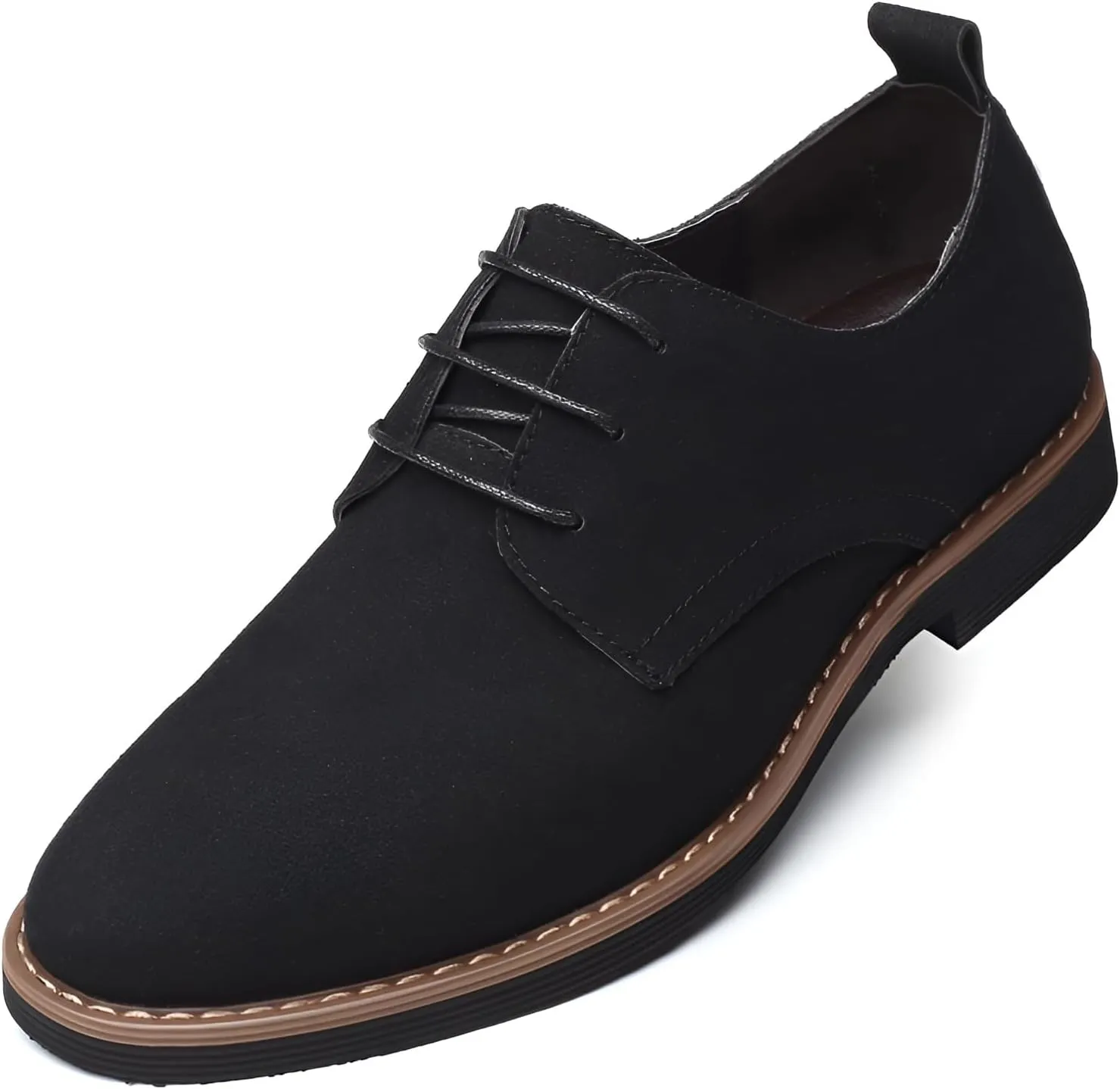 Ellniges]【Contemporary Men's Suede Loafers Lightweight Non-Slip Sole & Soft Interior Lining, Perfect for Traveling Professionals & Style-Conscious Gentlemen (Extended Sizes 9-15)