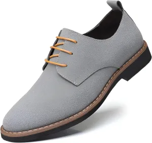 Ellniges]【Contemporary Men's Suede Loafers Lightweight Non-Slip Sole & Soft Interior Lining, Perfect for Traveling Professionals & Style-Conscious Gentlemen (Extended Sizes 9-15)