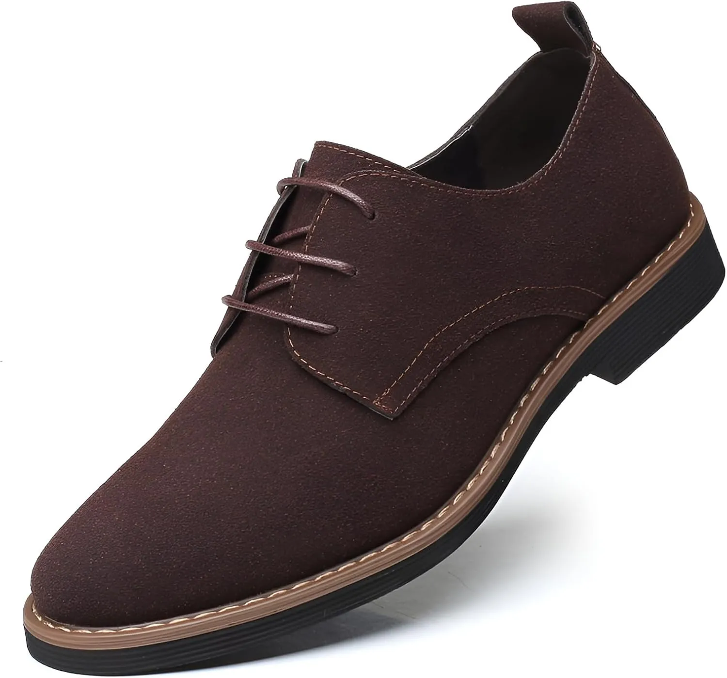 Ellniges]【Contemporary Men's Suede Loafers Lightweight Non-Slip Sole & Soft Interior Lining, Perfect for Traveling Professionals & Style-Conscious Gentlemen (Extended Sizes 9-15)