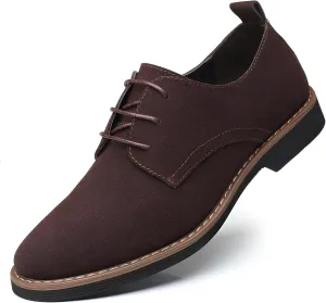 Ellniges]【Contemporary Men's Suede Loafers Lightweight Non-Slip Sole & Soft Interior Lining, Perfect for Traveling Professionals & Style-Conscious Gentlemen (Extended Sizes 9-15)