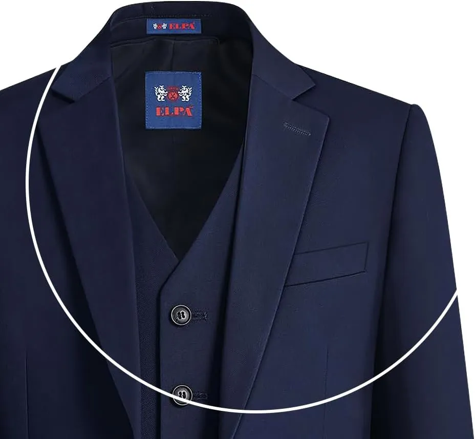ELPA ELPA Boys Slim Fit Suit Kids Formal Suits Set for Boys Youth Suit Ring Bearer Outfit