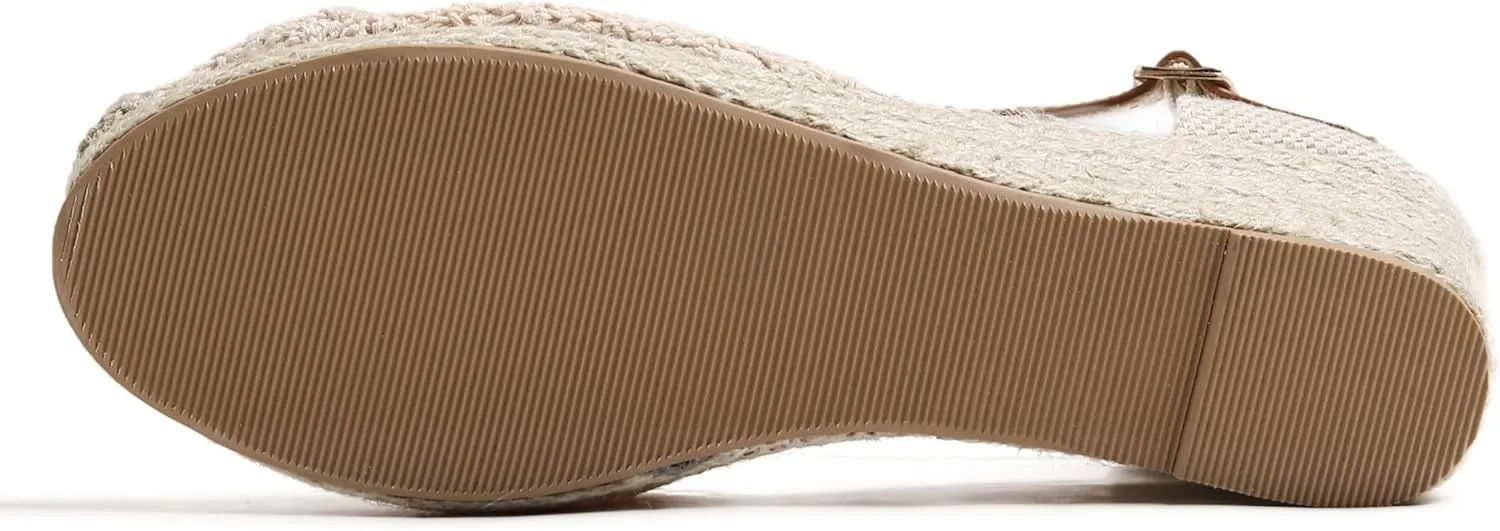 FEVERSOLE Close Toe Espadrilles Women's Comfort Breathable Slip On Flats Shoes