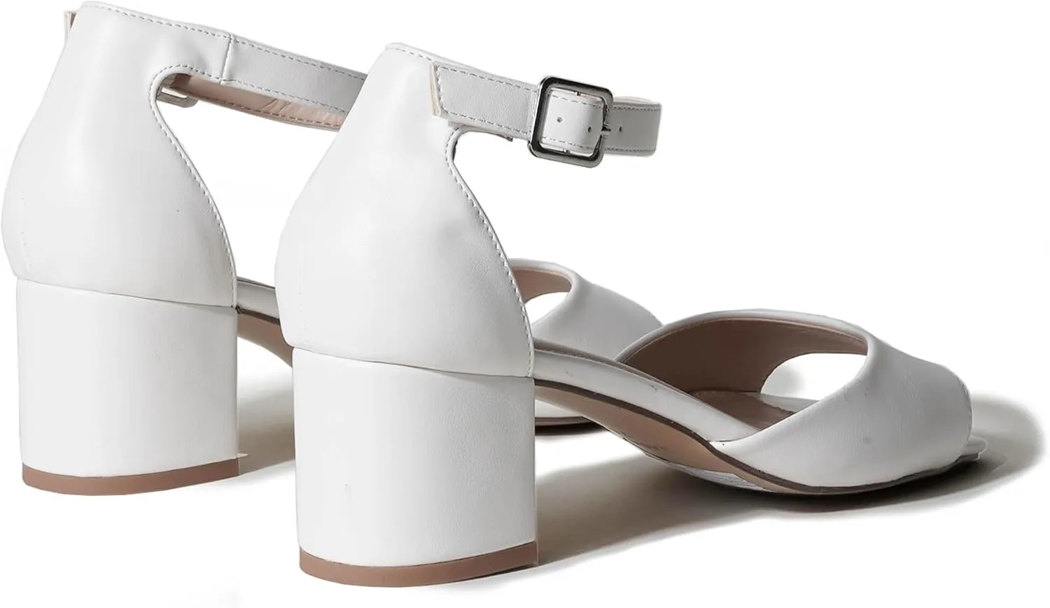 J. Adams Ruth Heeled Sandal  Low Block Heels for Women, Short Heel Bridal & Wedding Shoes, Dressy Prom Heels, Elegant Formal Dress Shoes for Bride