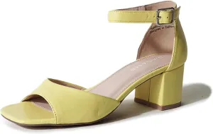 J. Adams Ruth Heeled Sandal  Low Block Heels for Women, Short Heel Bridal & Wedding Shoes, Dressy Prom Heels, Elegant Formal Dress Shoes for Bride