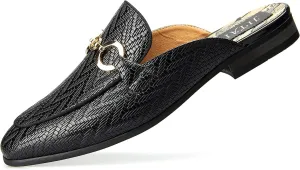 JITAI Men's Mules - Slip-On Loafers, Casual Half Loafers, Backless Sandals
