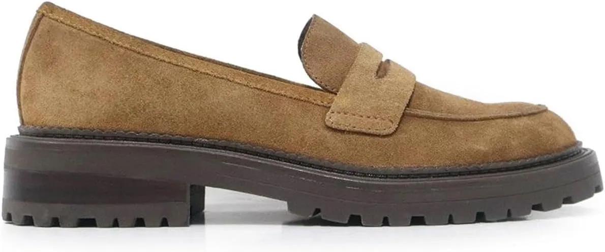 Kenneth Cole Womens Fatima Slip Resistant Suede Loafers