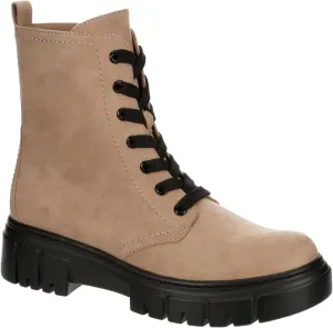 Limelight Rudy - Women's Contrast Lug Sole Ankle High Platform Combat Boots