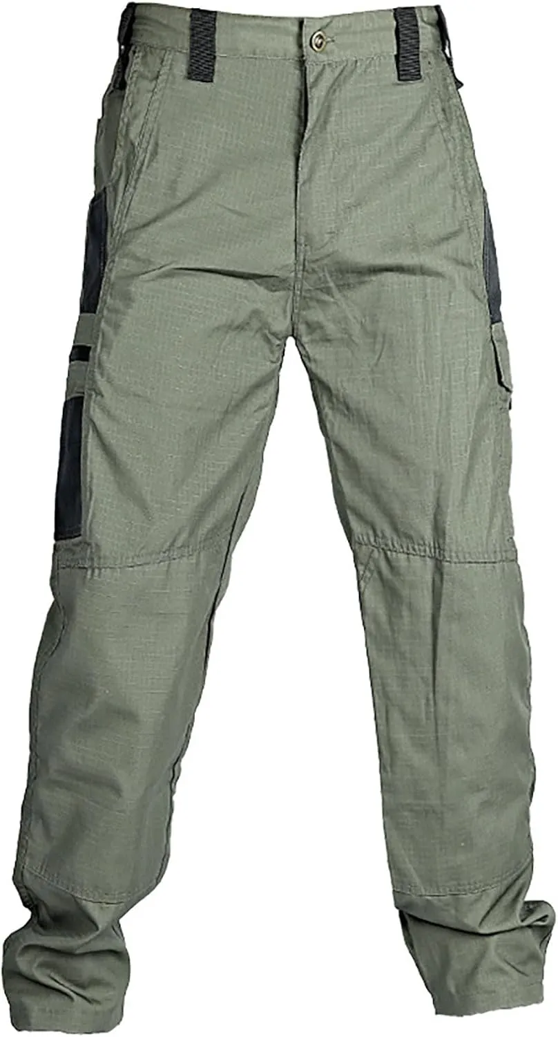 Men Pants Outdoor Hiking Camping Cargo Pants Mens Stylish Combat Overalls Cotton Waterproof Multic-Pocket Durability