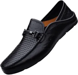 Men's Breathable Business Dress Shoes Mens Casual Formal Wedding Derby Shoes Slip-on Loafers for Men