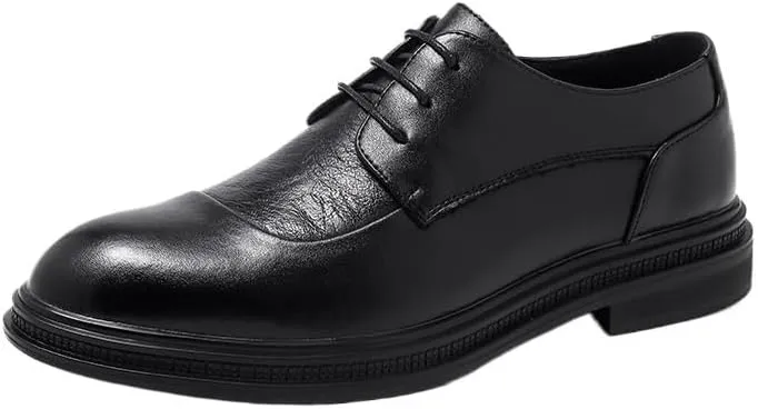 Men's Brogue Shoes Business Footwear Leather Shoes New British Style Lefu Shoes Casual Slip-On Fashion Casual Business Leather Shoes Men's Wedding Shoes