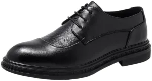 Men's Brogue Shoes Business Footwear Leather Shoes New British Style Lefu Shoes Casual Slip-On Fashion Casual Business Leather Shoes Men's Wedding Shoes