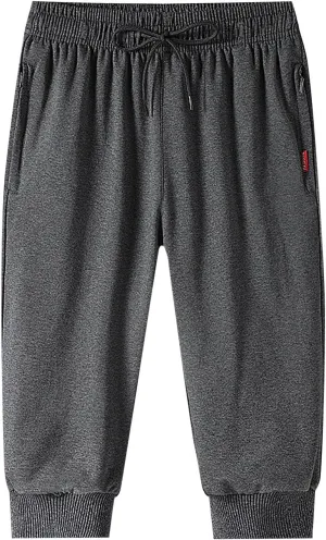 Men's Cargo Pants Casual Linen Drawstring Waist Pant Sweatpant Joggers Loose Beach Walking Running Jogger