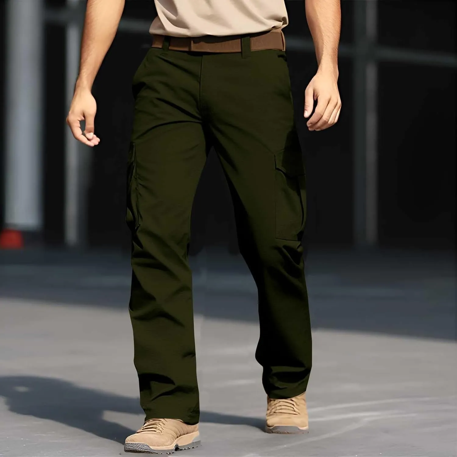 Mens Cargo Pants Tactical Waterproof Pants Gym Sports Men's Stretch Tactical Pants Hiking Pants Cargo Pants for Men