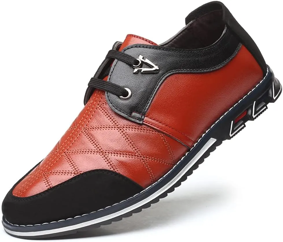 Mens Classic Business Driving Loafers Men Office Leather Sneakers Derby Penny Lightweight Comfortable Brogue Shoes