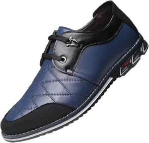 Mens Classic Business Driving Loafers Men Office Leather Sneakers Derby Penny Lightweight Comfortable Brogue Shoes