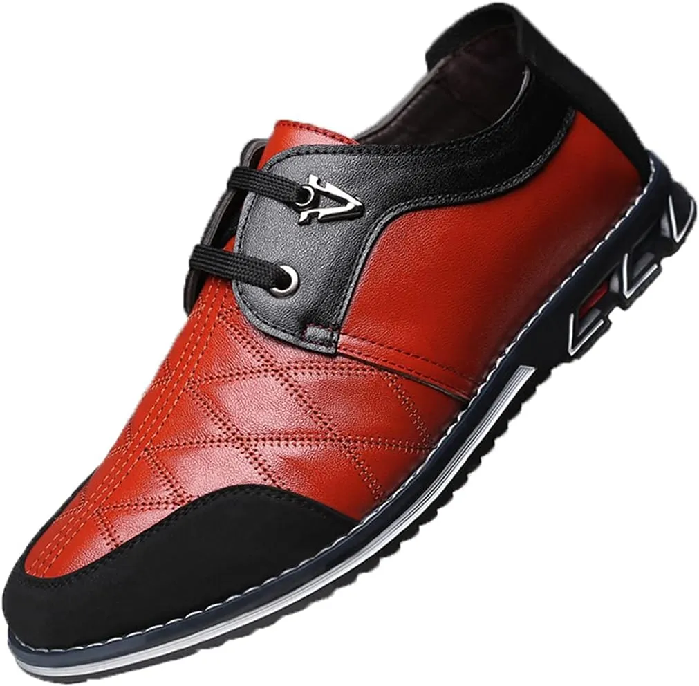 Mens Classic Business Driving Loafers Men Office Leather Sneakers Derby Penny Lightweight Comfortable Brogue Shoes