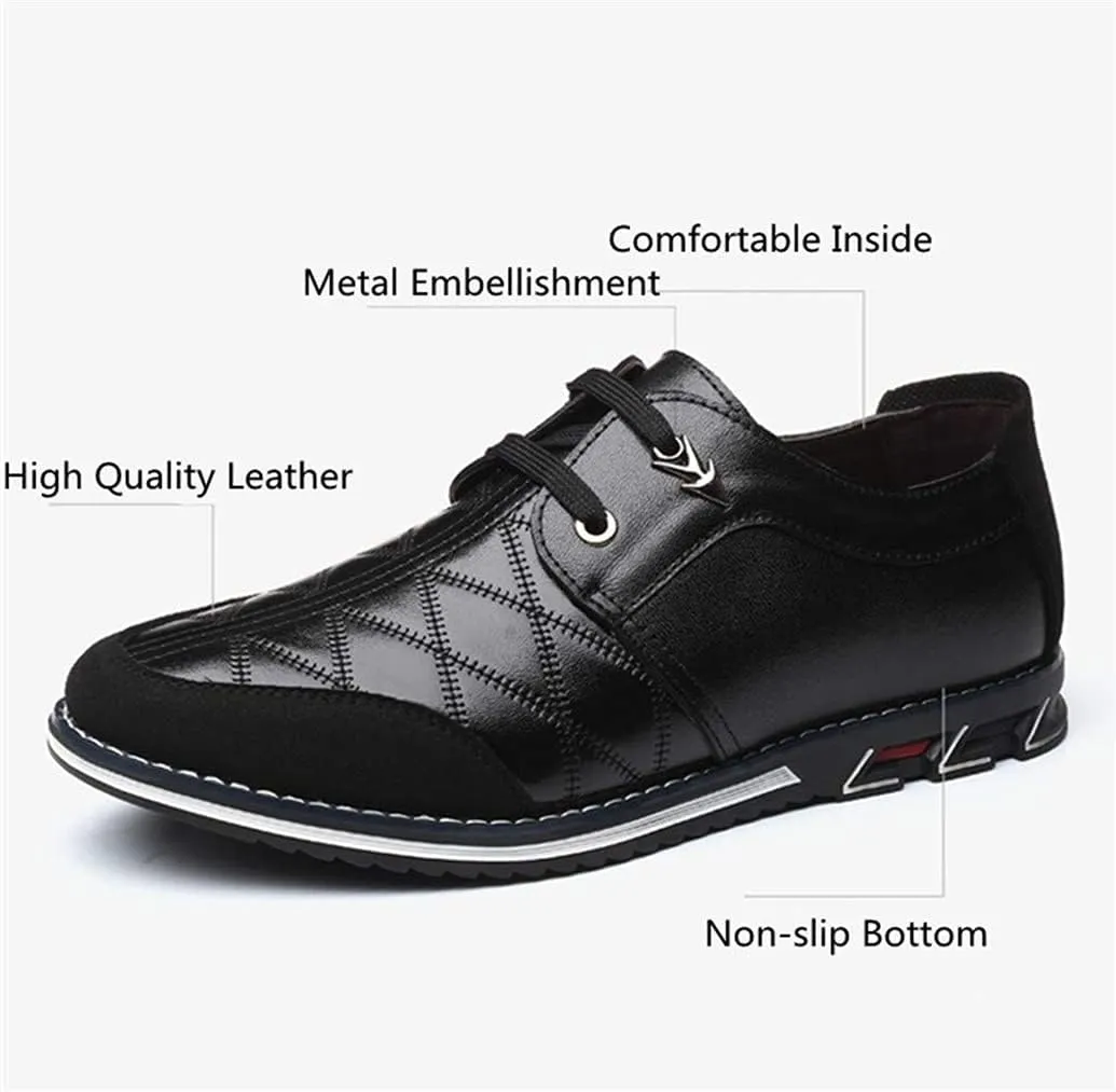 Mens Classic Business Driving Loafers Men Office Leather Sneakers Derby Penny Lightweight Comfortable Brogue Shoes