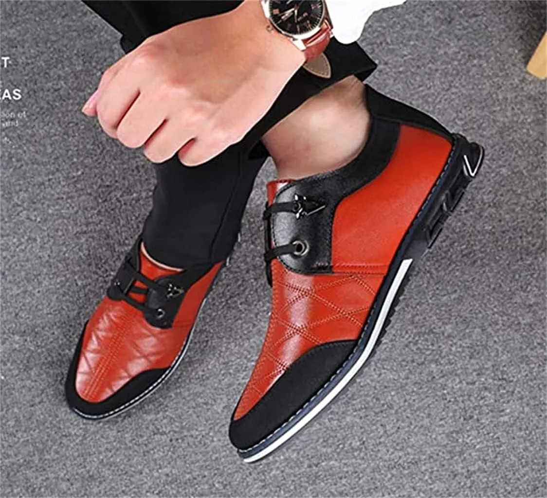 Mens Classic Business Driving Loafers Men Office Leather Sneakers Derby Penny Lightweight Comfortable Brogue Shoes