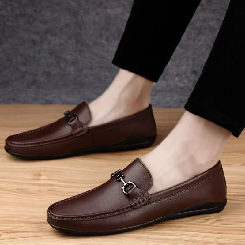 Mens Fashion Dress Sneakers Men's Slip On Lightweight Casual Walking Loafers Shoes