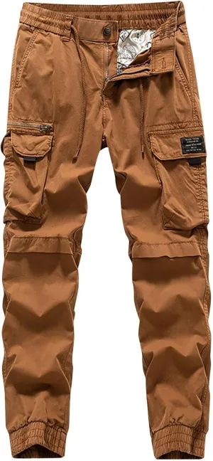Men's Outdoor Cargo Hiking Pants Mens Ripstop Military Tactical Clothing Waterproof Combat Work Trousers Loose Fit