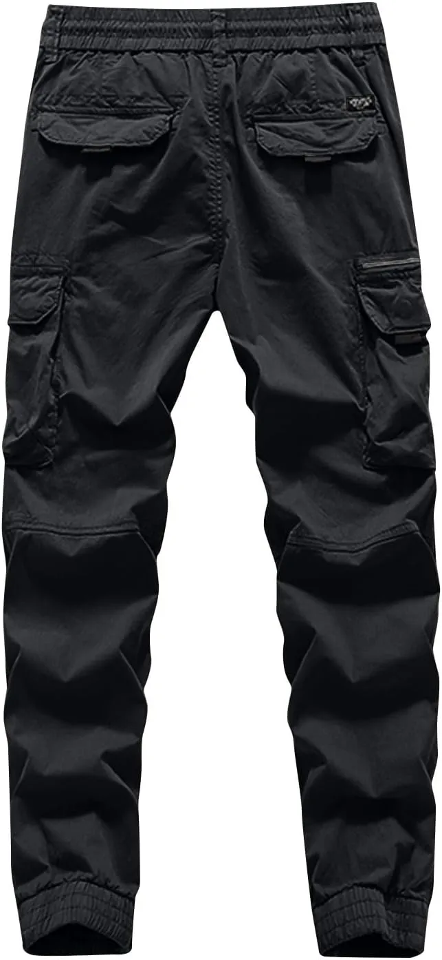 Men's Outdoor Cargo Hiking Pants Mens Ripstop Military Tactical Clothing Waterproof Combat Work Trousers Loose Fit