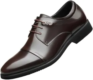 Men's Shiny Patent Leather Dress Shoes Mens Comfortable Tuxedo Shoes Formal Derby Shoes Slip On Loafer Shoes Business Working Leather Shoes