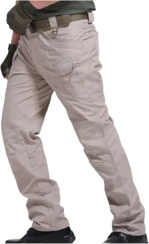 Men's US Military Assault Pants Army Camo Tactical Trousers Water Resistant Big and Tall Workwear Combat Cargo Pants