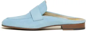 miss left Women Chic Closed Rounded Toe Mule Backless Flats Slip On Slides Low Heeled Casual Walk Shoes Size 4-16 US