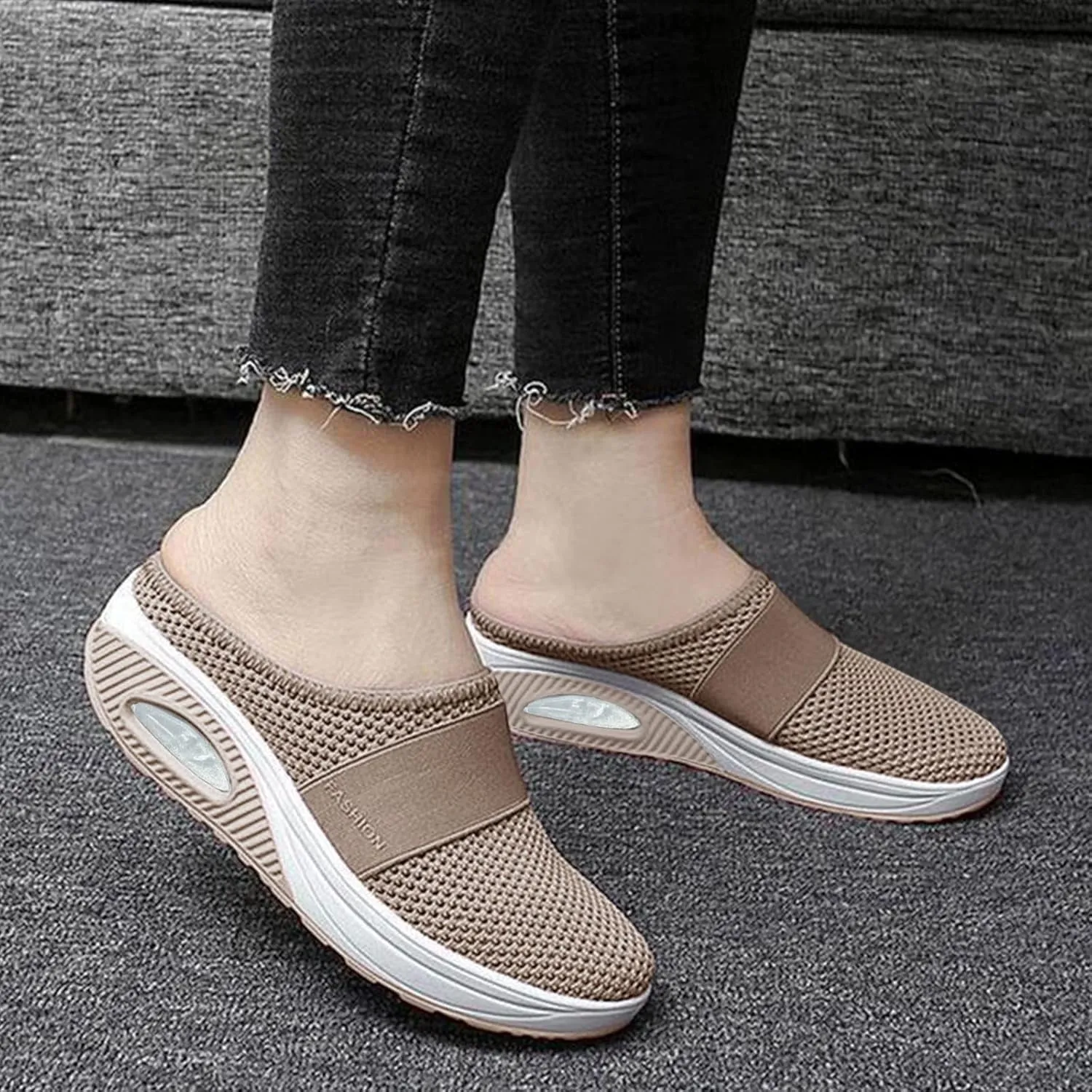 Mules for Women 2025 Backless Walking Sneakers Mens Tennis Shoes Food Service Men Casual Dress Shoes Casual Sneakers Black Tennis Shoe White Loafers