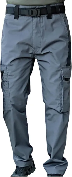Pants for Men Tactical Cargo Pants Outdoor Hiking Pants Men Stylish Combat Work Overalls Straight Pants Waterproof
