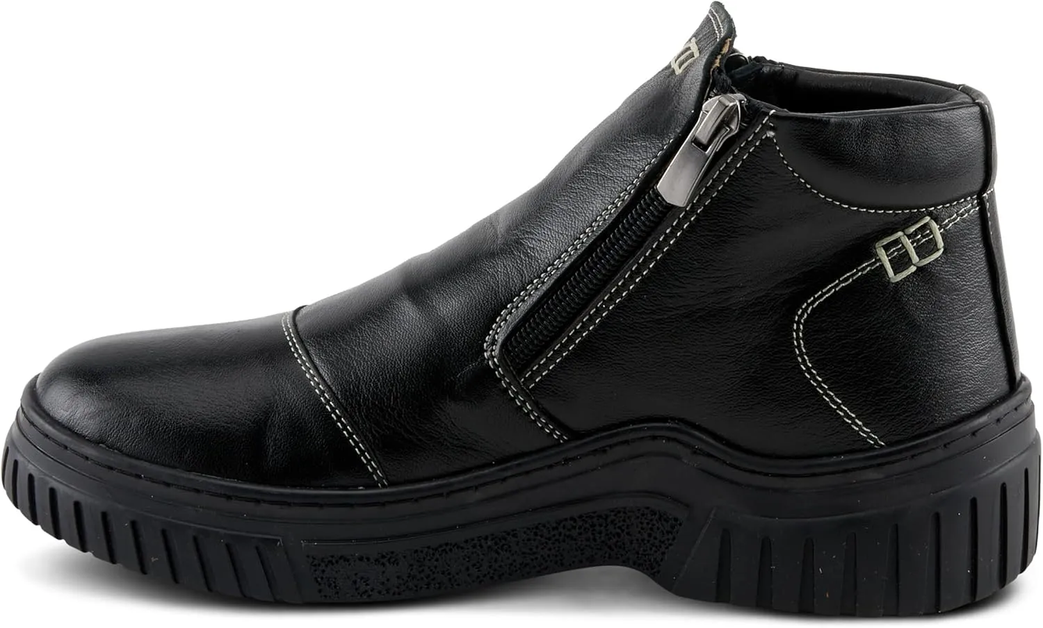 Spring Step Women's SORELLA Boots with Dual Zippers, Contrast Stitch Design, and Removable Insoles