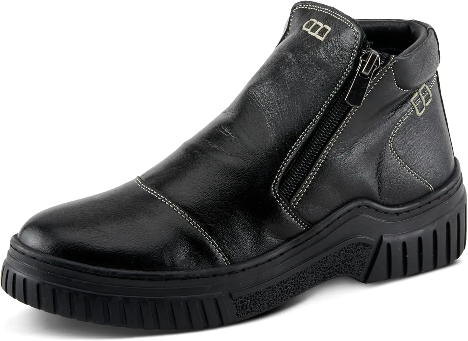 Spring Step Women's SORELLA Boots with Dual Zippers, Contrast Stitch Design, and Removable Insoles