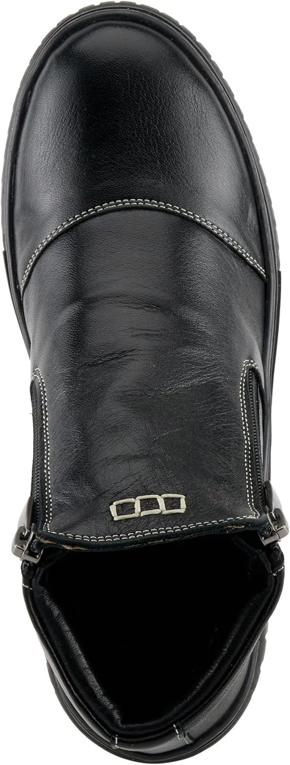 Spring Step Women's SORELLA Boots with Dual Zippers, Contrast Stitch Design, and Removable Insoles