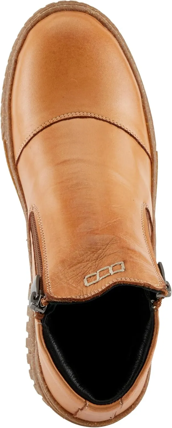 Spring Step Women's SORELLA Boots with Dual Zippers, Contrast Stitch Design, and Removable Insoles