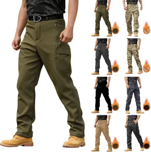 Tactical Cargo Pants for Men Flex Ripstop Waterproof Work Pants Outdoor Hiking Camping Thermal Flexcamo Combat Pants