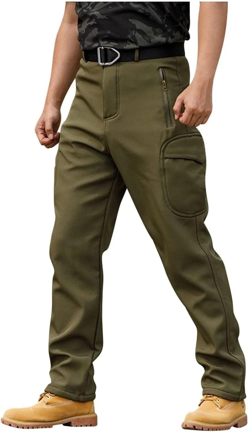 Tactical Cargo Pants for Men Flex Ripstop Waterproof Work Pants Outdoor Hiking Camping Thermal Flexcamo Combat Pants