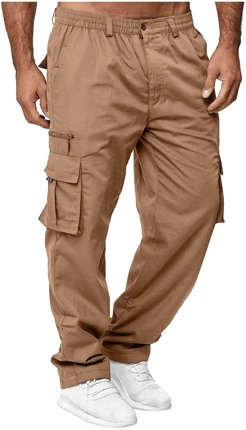 Tactical Pants for Men Military Lightweight Fishing Cargo Pants Relaxed Fit Waterproof Workout Ripstop Work Pants
