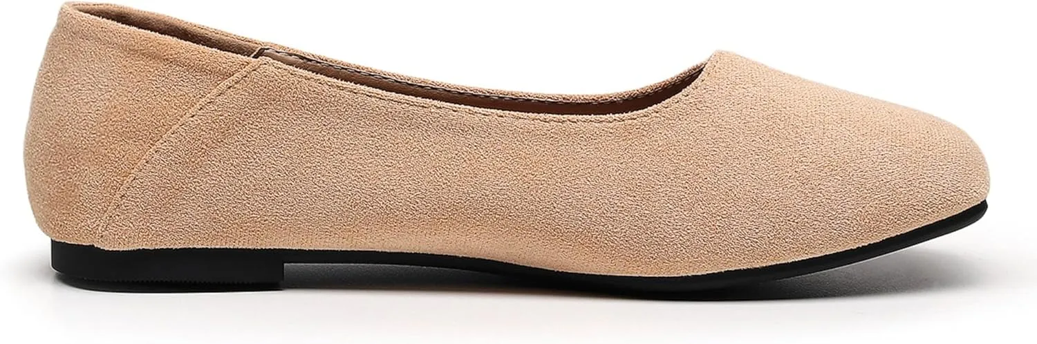VenusCelia Women's Plain Dance Flat Shoe