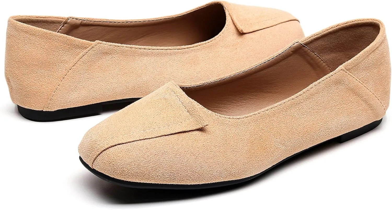 VenusCelia Women's Plain Dance Flat Shoe